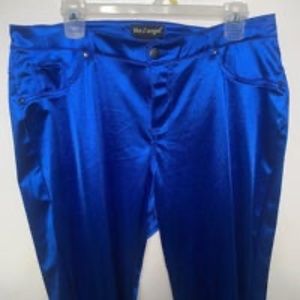 Royal Blue Satin Jegging Pant